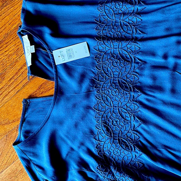 Loft Blue Blouse - Picture 1 of 4